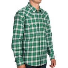 64%OFF メンズスポーツウェアシャツ バーバーオースティンのチェックシャツ - （男性用）スナップフロント、ロングスリーブ Barbour Austin Check Shirt - Snap Front Long Sleeve (For Men)画像